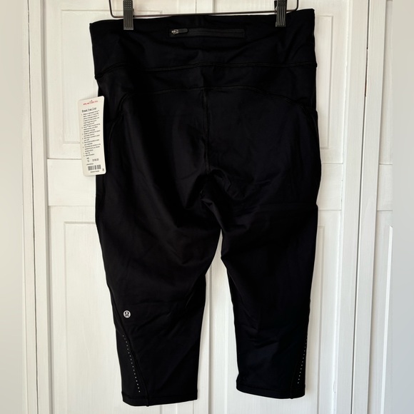 Lululemon black Break Free Crop, 12 NWT - Picture 3 of 3